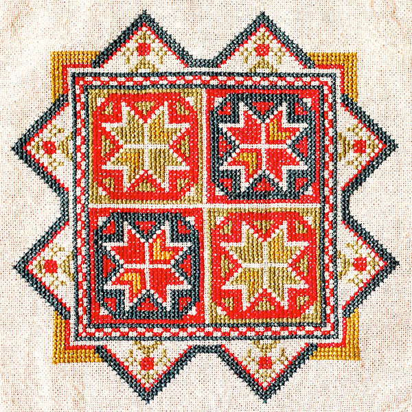 Star of Chios Cross Stitch Pattern - Digital Download