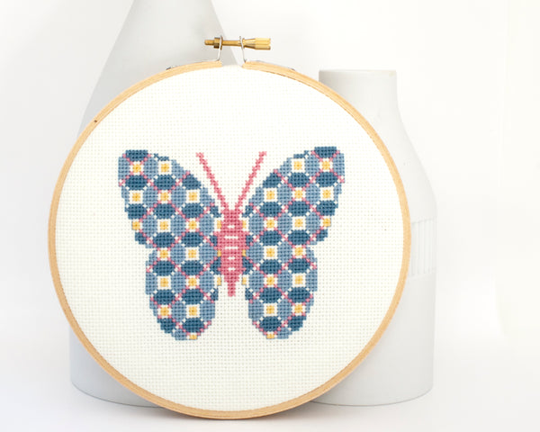 Cross Stitch Kits - Butterflies 16× 22, Embroidery Patterns K765