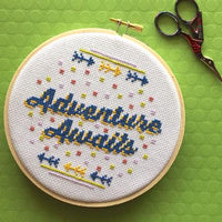 Adventure Awaits Cross Stitch Pattern - Digital Download
