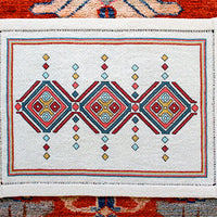 Etruscan Diamonds Table Mat Cross Stitch Pattern - Digital Download