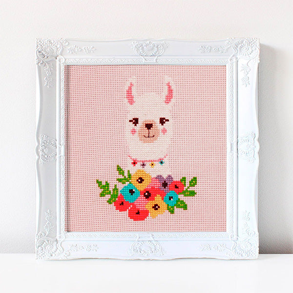 Llama Cross Stitch Pattern - Digital Download – Stitched Modern Downloads llama-cross-stitch-pattern-digital-download-stitched-modern-downloads