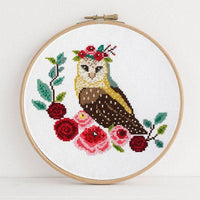 Owl Cross Stitch Pattern - Digital Download