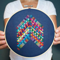 Mexico Abstract Cross Stitch Pattern - Digital Download
