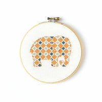 Beginner Cross Stitch Kits Elephant and Owl Pattern Aida 16CT 14CT