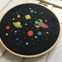 Outer Space Cross Stitch Pattern - Digital Download